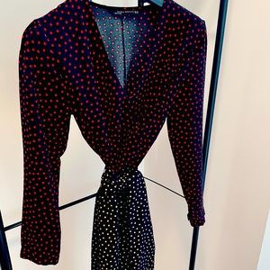 Zara Pooka Dot Wrap Dress